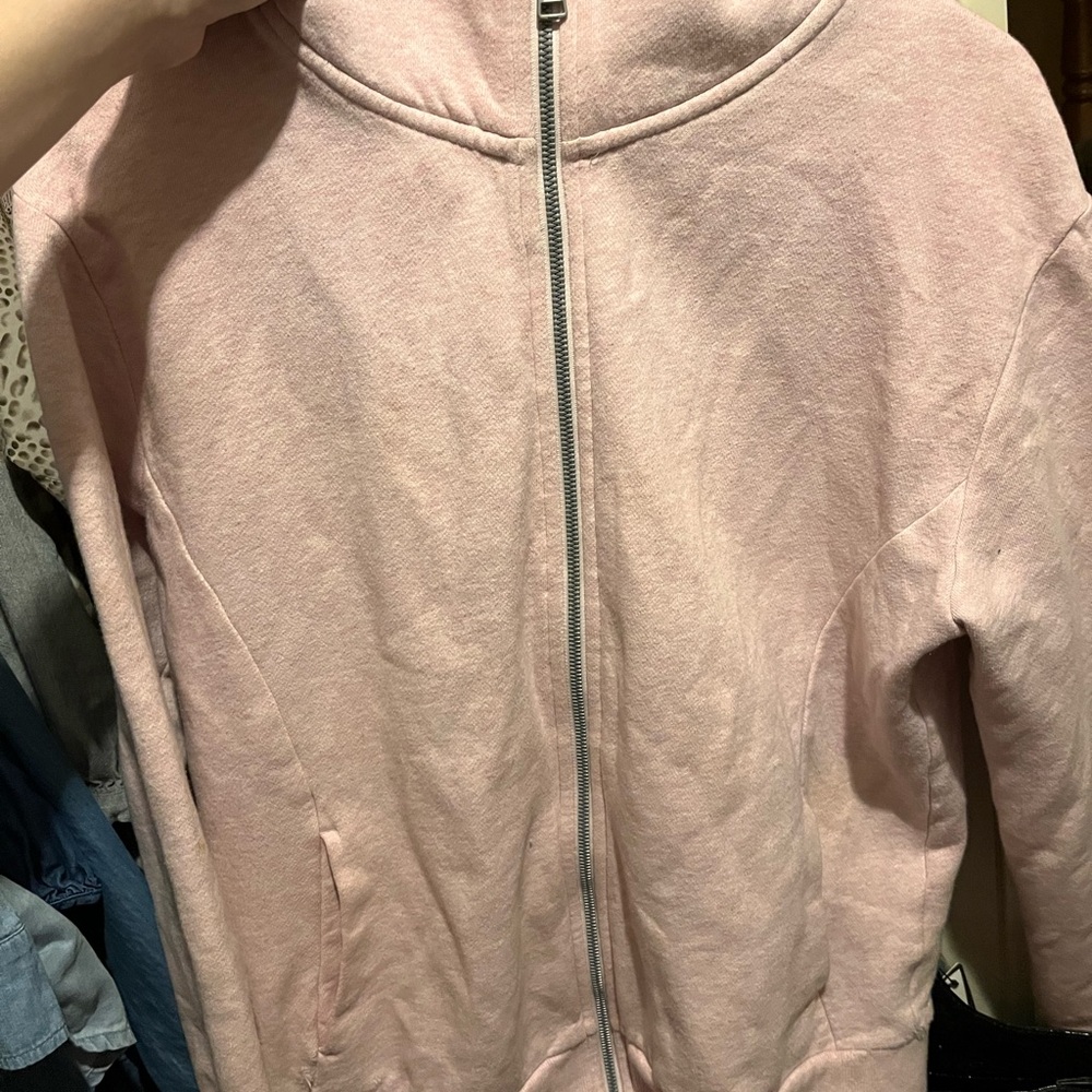 Pink Zip-Up athletic hoodie tuff athletics